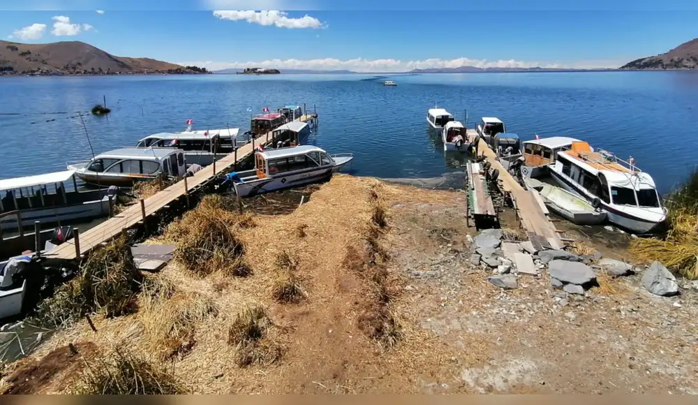 Lago Tititcaca sufre descenso de nivel por falta de lluvias