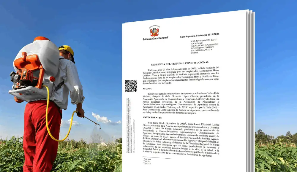 Tribunal Constitucional ordena suspender plaguicidas tóxicos.