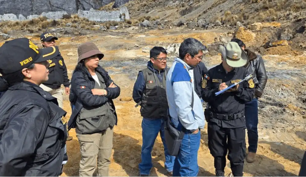 Minería ilegal en Huascarán: retienen seis maquinarias Minería ilegal en Huascarán: retienen seis maquinarias