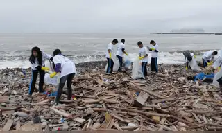 Retiran más de 200 kilos de residuos sólidos del litoral de Lambayeque