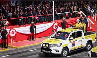 Guardaparques forestales brillan en la Parada Militar 2026