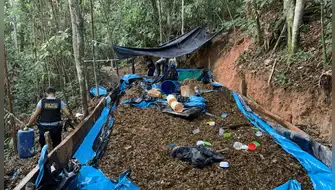 Huánuco: destruyen laboratorio de droga y frustran producción de PBC