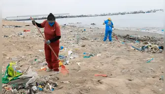 Residuos de playa: retiran 1.5 toneladas en Lima Norte