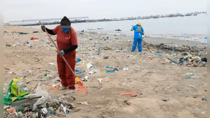 Residuos de playa: retiran 1.5 toneladas en Lima Norte Residuos de playa: retiran 1.5 toneladas en Lima Norte