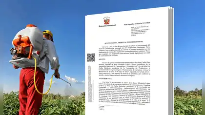 Tribunal Constitucional ordena suspender plaguicidas tóxicos ante contaminación de alimentos