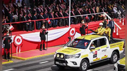 Guardaparques forestales brillan en la Parada Militar 2026