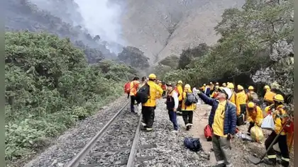 Incendio forestal en Machu Picchu fue liquidado sin daños Incendio forestal en Machu Picchu fue liquidado sin daños