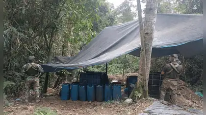PNP destruye seis laboratorios de droga en Ayacucho y Madre de Dios PNP destruye seis laboratorios de droga en Ayacucho y Madre de Dios