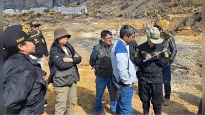 Minería ilegal en Huascarán: retienen seis maquinarias Minería ilegal en Huascarán: retienen seis maquinarias