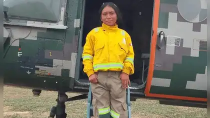 Miriam Ríos, la joven brigadista asháninka que desafía las llamas en Cutivireni Miriam Ríos, la joven brigadista asháninka que desafía las llamas en Cutivireni